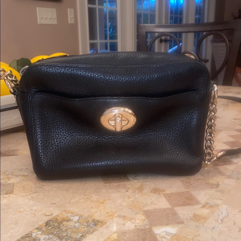 COACH - Black Leather Crossbody Bag